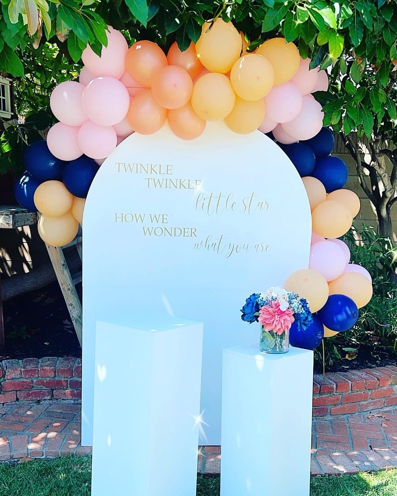 A balloon installation styled by Events by Ness